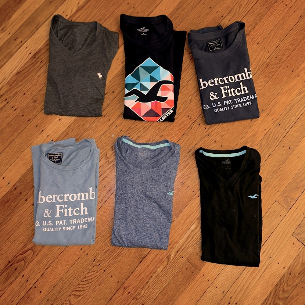 Men’s Abercrombie and Hollister T-Shirt Bundle